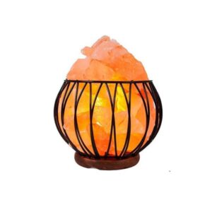 Bowl Shape Iron Basket Himalayan Salt Lamp