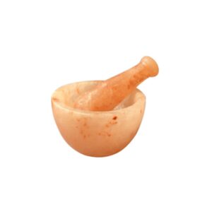 Mortar Pestle Pink Salt